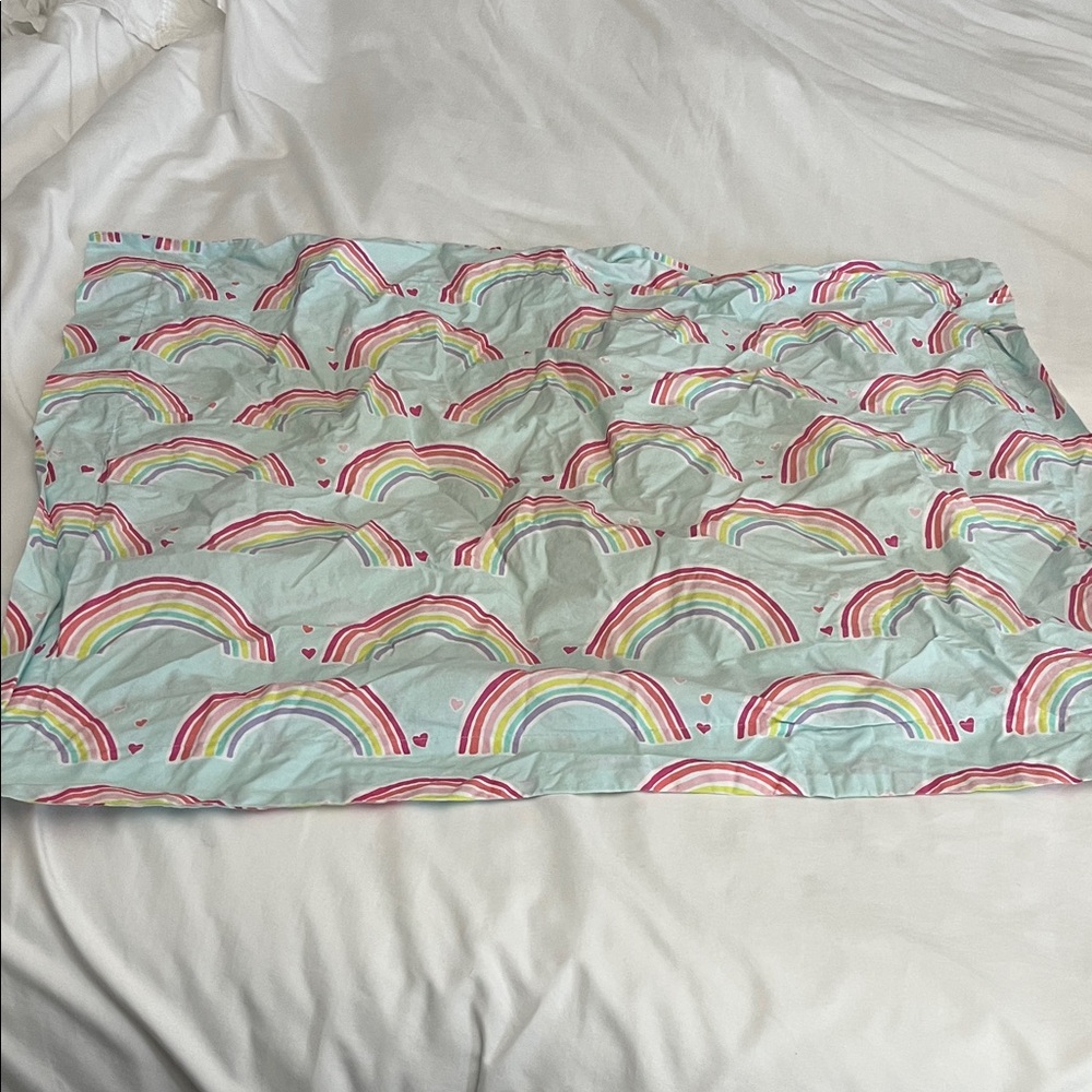 Pottery Barn Kids Organic Cotton Rainbow Standard Pillow Sham